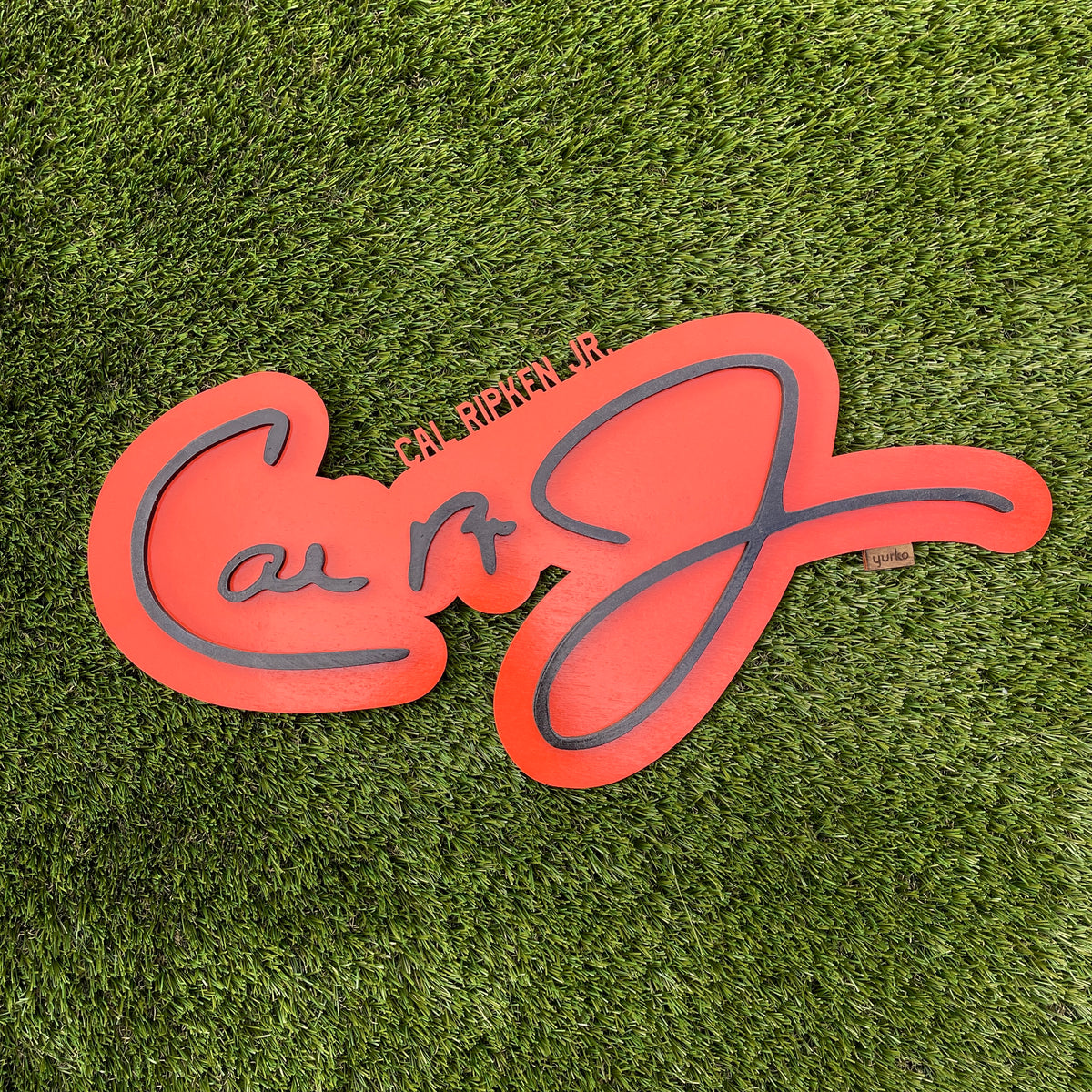 Cal Ripken Jr. Signature Wall Wood Sign : 4 Color Options – Yurko