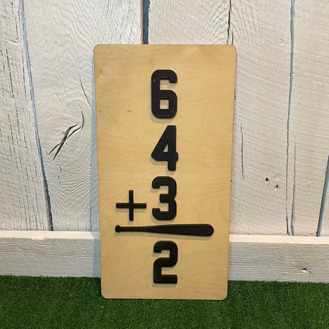 6432 Double Play Wood Sign